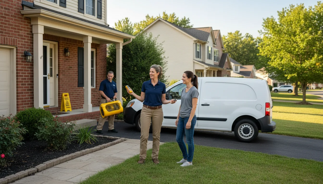 Residential water damage restoration in Naval Anacost Annex, DC